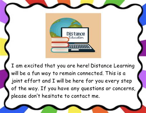 Distance Learning 